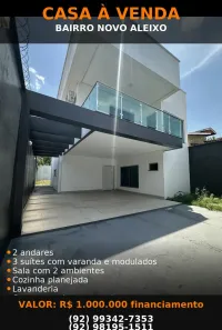 Casa com 3 Quartos à venda, 250m² no Novo Aleixo, Manaus