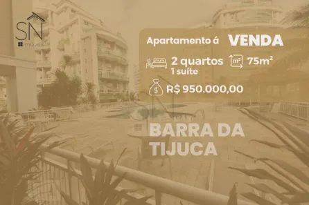 Apartamento com 2 Quartos à venda, 75m² no Barra da Tijuca, Rio de Janeiro