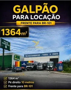 Galpão/Depósito/Armazém para alugar, 1364m² no Pachecos, Palhoça