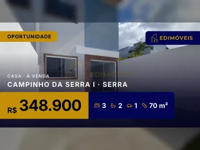 Casa com 3 Quartos à venda, 70m² no Campinho da Serra I, Serra