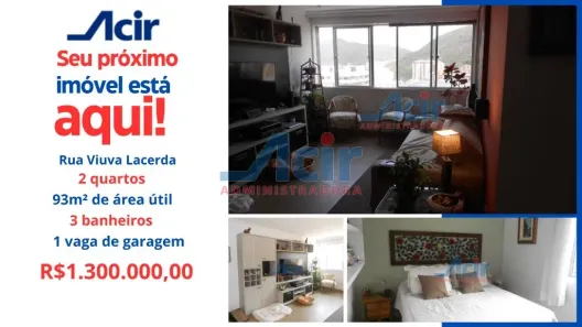 Apartamento com 3 Quartos à venda, 92m² no Humaitá, Rio de Janeiro