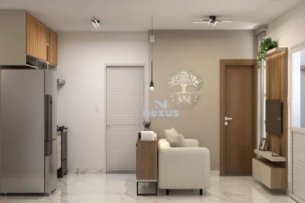 Casa de Condomínio com 2 Quartos à venda, 56m² no Loteamento Luizote de Freitas IV, Uberlândia