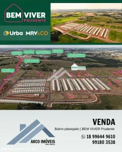 Lote/Terreno à venda, 160m² no Jardim Itaipu, Presidente Prudente
