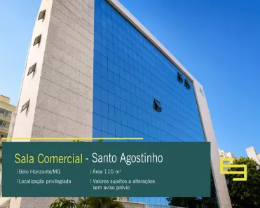 Sala Comercial à venda, 110m² no Santo Agostinho, Belo Horizonte