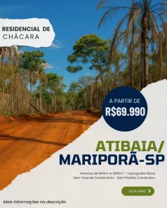 Lote/Terreno à venda, 600m² no Centro, Atibaia