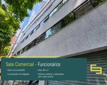 Sala Comercial à venda, 81m² no Funcionários, Belo Horizonte