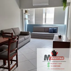 Apartamento com 1 Quarto para alugar, 60m² no José Menino, Santos