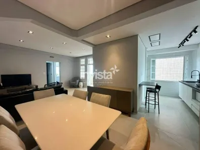 Apartamento com 2 Quartos para alugar, 83m² no Gonzaga, Santos