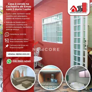Casa com 3 Quartos à venda, 250m² no Jardim Limoeiro, Pirassununga
