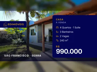 Casa com 4 Quartos à venda, 240m² no São Francisco, Serra
