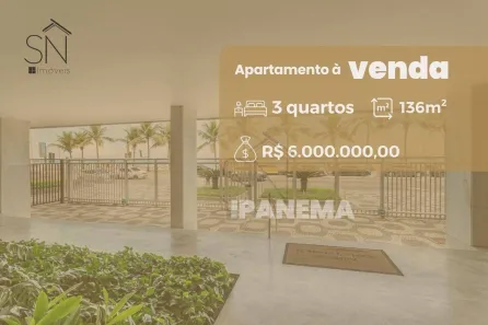 Apartamento com 3 Quartos à venda, 136m² no Ipanema, Rio de Janeiro