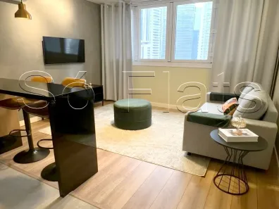 Apartamento com 1 Quarto para alugar, 38m² no Vila São Francisco (Zona Sul), São Paulo