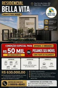 Apartamento com 2 Quartos à venda, 69m² no Vila Osasco, Osasco