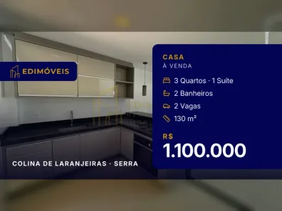Casa com 3 Quartos à venda, 130m² no Colina de Laranjeiras, Serra