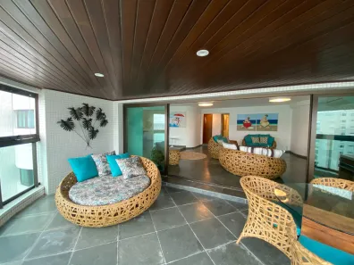 Apartamento com 4 Quartos para alugar, 224m² no Mar e Céu, Guarujá