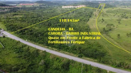 Lote/Terreno à venda, 110183m² no Distrito Industrial, Candeias