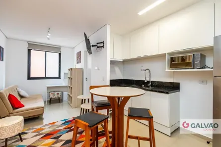 Apartamento com 1 Quarto para alugar, 22m² no Centro, Curitiba