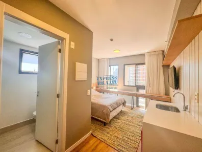 Apartamento com 1 Quarto para alugar, 21m² no Santo Amaro, São Paulo