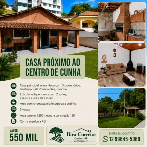 Casa com 3 Quartos à venda, 160m² no , Cunha