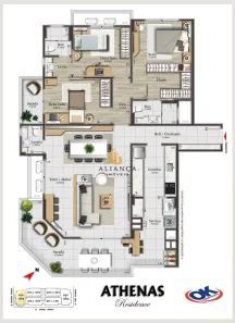 Apartamento com 3 Quartos à venda, 134m² no Campinas, São José