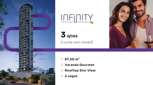Apartamento com 3 Quartos à venda, 87m² no Rosarinho, Recife
