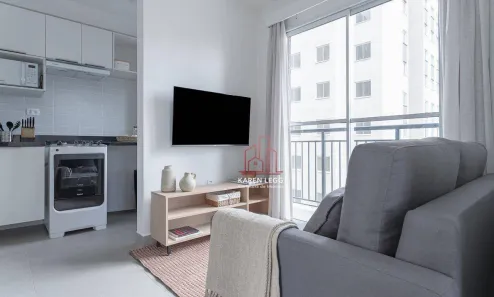 Apartamento com 2 Quartos para alugar, 40m² no Várzea da Barra Funda, São Paulo