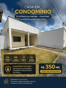 Casa de Condomínio com 2 Quartos à venda, 70m² no Loteamento Saramanta, São José de Ribamar