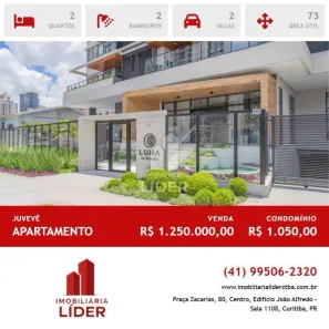 Apartamento com 2 Quartos à venda, 73m² no Juvevê, Curitiba