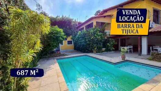 Casa com 8 Quartos para venda ou aluguel, 687m² no Barra da Tijuca, Rio de Janeiro