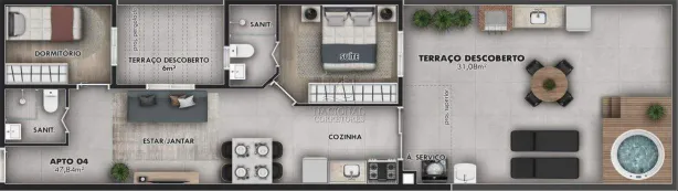 Apartamento com 2 Quartos à venda, 51m² no Vila Pires, Santo André