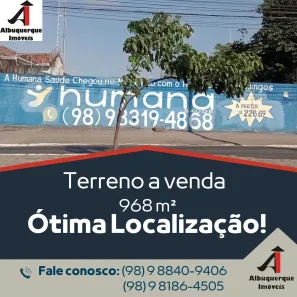 Lote/Terreno à venda, 968m² no Monte Castelo, São Luís