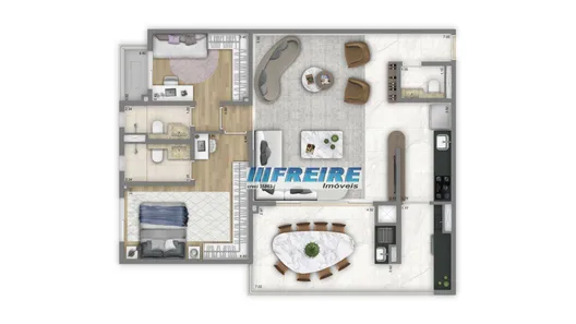 Apartamento com 2 Quartos à venda, 104m² no Jardim, Santo André