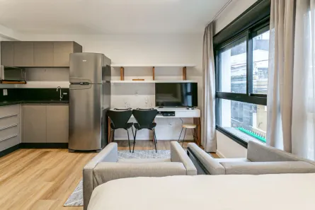 Apartamento com 1 Quarto para alugar, 27m² no Centro, Florianópolis