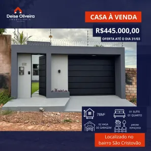 Casa com 1 Quarto à venda, 78m² no São Cristóvão, Santarém