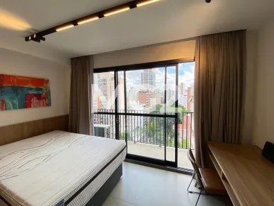 Apartamento com 1 Quarto para alugar, 24m² no Indianópolis, São Paulo