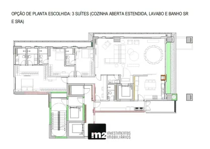 Apartamento com 3 Quartos à venda, 267m² no Setor Marista, Goiânia