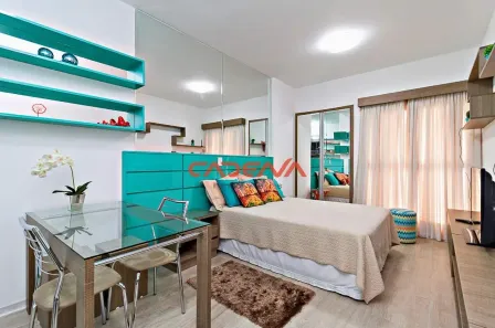 Apartamento com 1 Quarto para alugar, 28m² no Centro, Curitiba