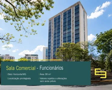 Sala Comercial à venda, 39m² no Funcionários, Belo Horizonte