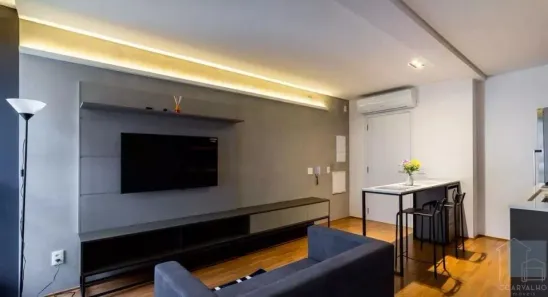 Apartamento com 1 Quarto para alugar, 42m² no Indianópolis, São Paulo
