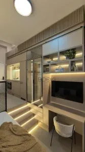 Apartamento com 1 Quarto para alugar, 20m² no Santo Amaro, São Paulo