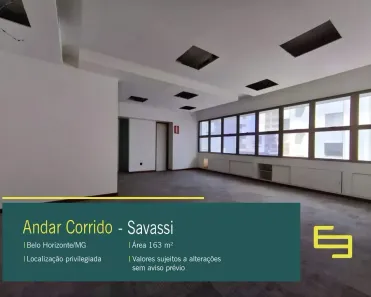 Sala Comercial para alugar, 164m² no Savassi, Belo Horizonte