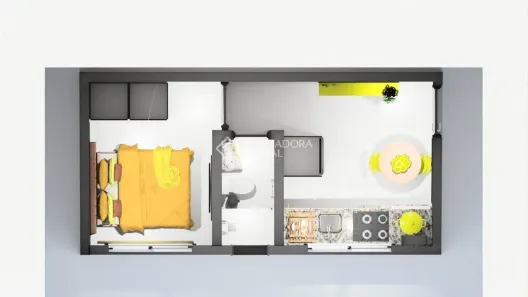 Apartamento com 1 Quarto à venda, 25m² no Cajuru, Curitiba
