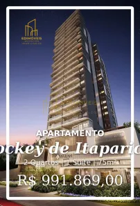 Apartamento com 2 Quartos à venda, 75m² no Jockey de Itaparica, Vila Velha