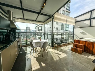 Cobertura com 1 Quarto para alugar, 73m² no Cidade Monções, São Paulo