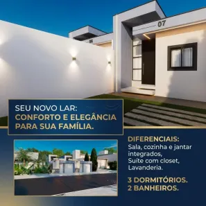 Casa com 3 Quartos à venda, 125m² no Zabelê, Vitória da Conquista