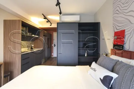 Flat com 1 Quarto para alugar, 30m² no Indianópolis, São Paulo