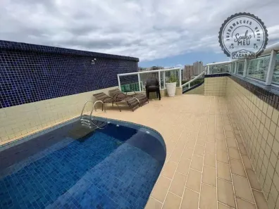 Cobertura com 3 Quartos para alugar, 163m² no Guilhermina, Praia Grande