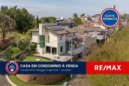 Casa de Condomínio com 6 Quartos à venda, 281m² no Villaggio Capríccio, Louveira