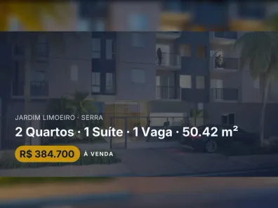 Apartamento com 2 Quartos à venda, 50m² no Jardim Limoeiro, Serra