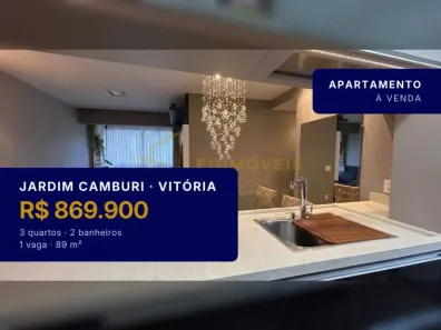 Apartamento com 3 Quartos à venda, 89m² no Jardim Camburi, Vitória